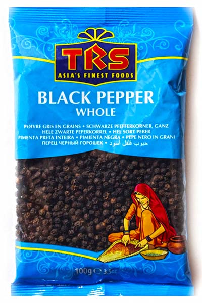 TRS Black Pepper Whole 100 gm